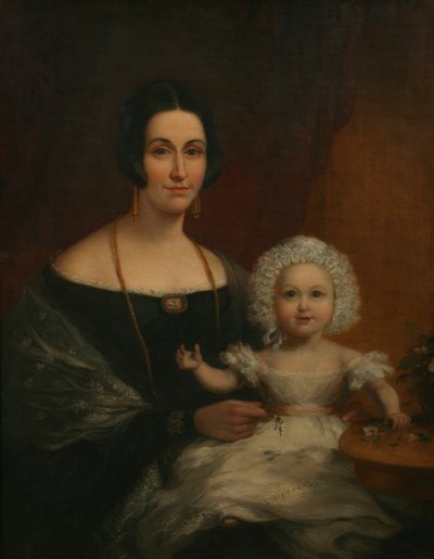 Mrs. John Batten and Child by Richard Thomas Pentreath